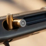 Authentic 32WIN cartridge in a vintage Winchester rifle, emphasizing historical firearm appeal and craftsmanship.