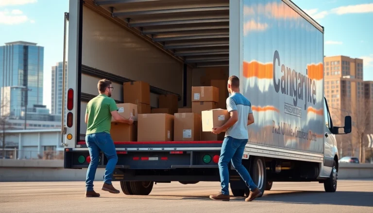 Reliable Apex Calgary Home Movers carefully handling furniture and boxes during a residential move in Calgary.