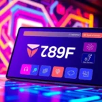 High-quality visual of 789F branding on a modern digital platform highlighting innovative features and sleek design for user engagement and brand recognition.