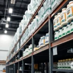 https://pitertrade.ru/ supplies industrial chemicals, adhesives, and marine parts in a well-organized warehouse, showcasing quality products and professional service for B2B buyers.