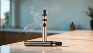 Authentic muha meds 2g disposable vape pen in hand, showcasing purity, sleek design, and rich vapor for a satisfying experience.