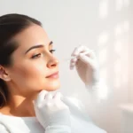 Patient receiving a Botox Behandlung in a professional, calming clinic environment.