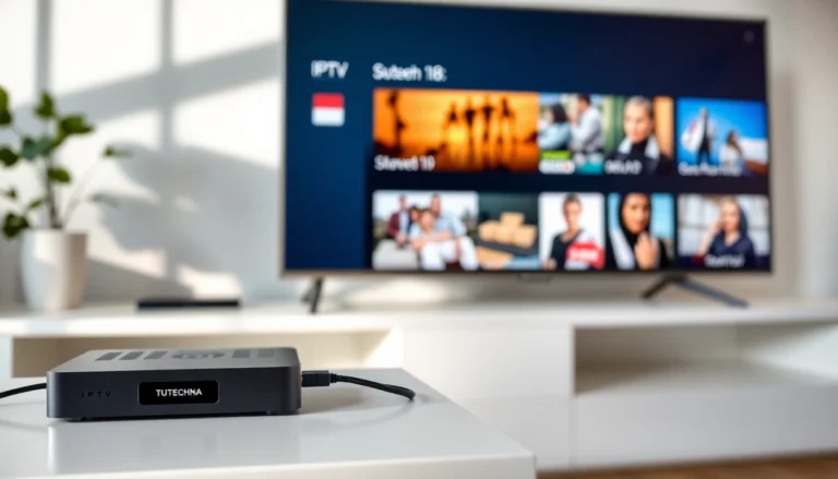 Hands connecting IPTV Nederland device to television for seamless streaming of Dutch channels and on-demand shows, highlighting ease of use.