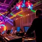 Efficient event technicians in Cologne customizing Veranstaltungstechnik mieten Köln for a seamless corporate event.