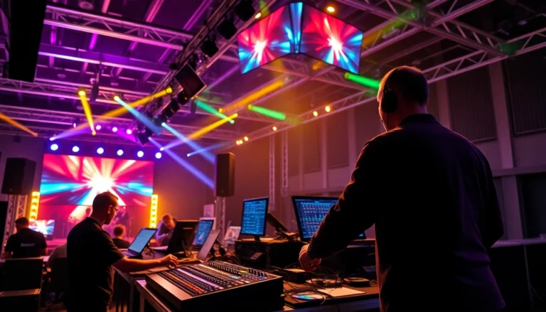 Efficient event technicians in Cologne customizing Veranstaltungstechnik mieten Köln for a seamless corporate event.