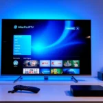 Premium Atlas Pro IPTV streaming interface displayed on a high-definition smart TV, emphasizing quality and user experience for IPTV subscribers.