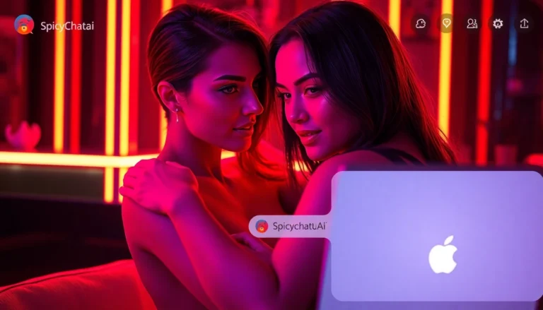 Engaging spicychatai interaction with realistic AI chatbot in a stylish digital environment, capturing human-like messaging and visual content creation for immersive experiences.