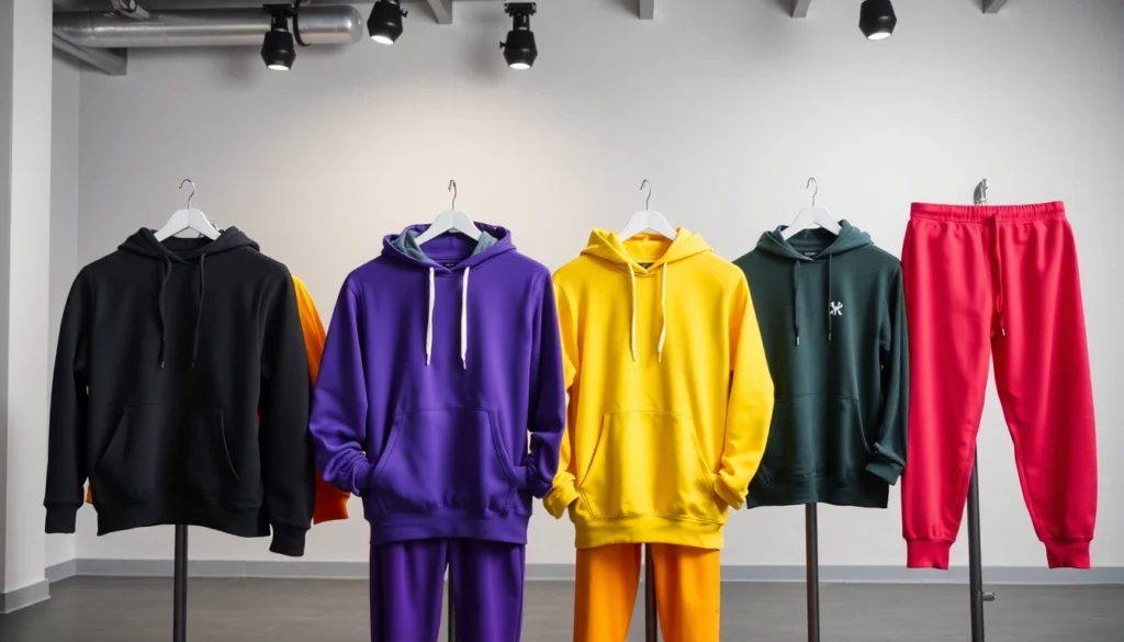 Custom teamwear hoodies displayed on athletes, highlighting quality, vibrant colors, and personalized embroidery for sports teams.