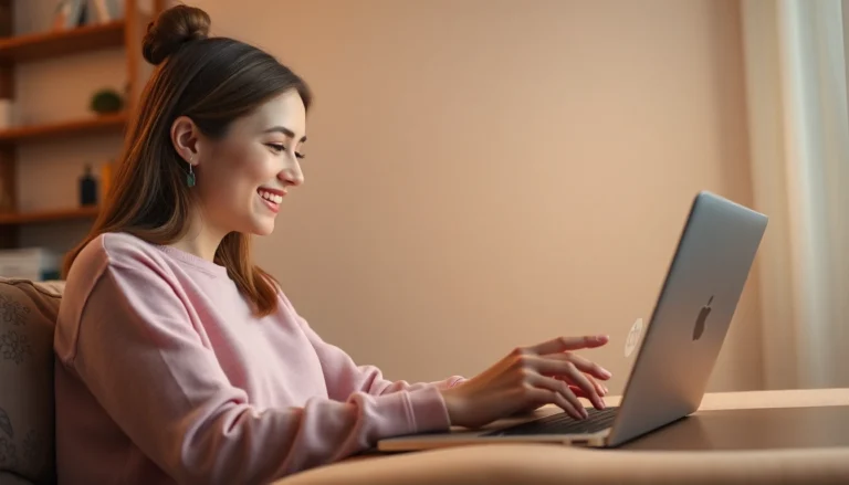 Engage in a friendly Ai girlfriend chat with a supportive virtual companion on a sleek device, enhancing emotional connection and comfort.