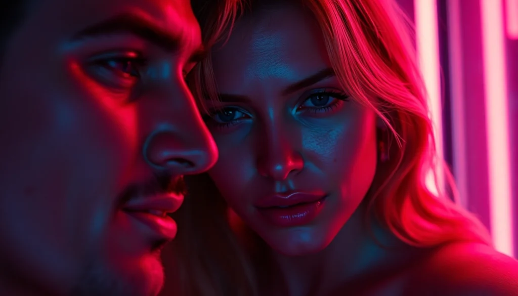 High-quality nsfw ai generated scene illustrating realistic adult interactions with expressive characters and detailed backgrounds for screen readers.