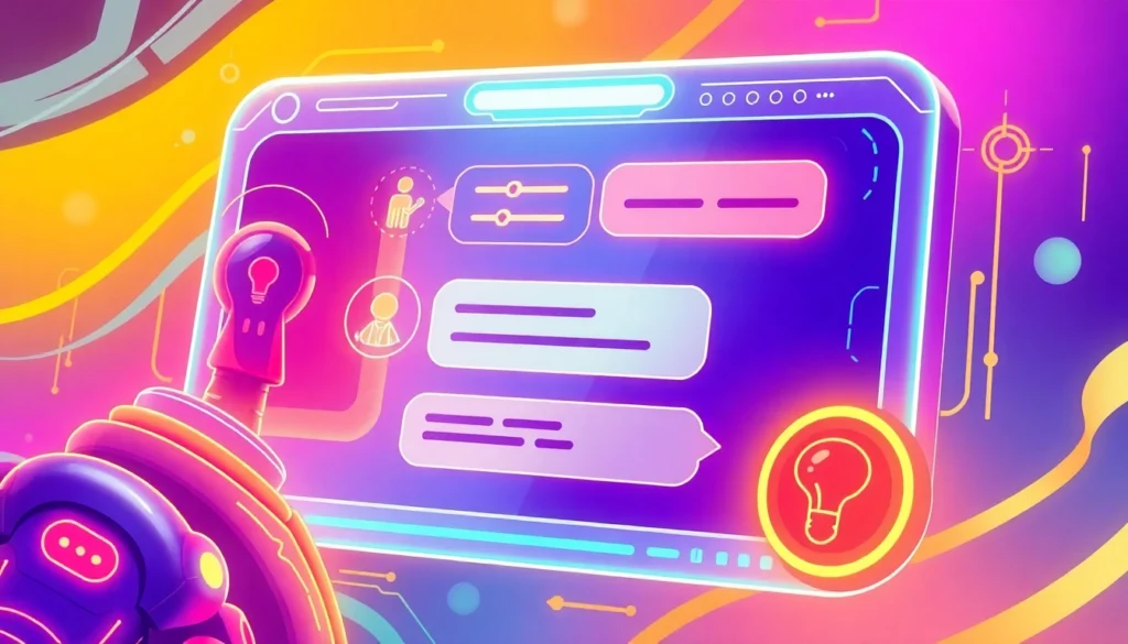 Spicy AI Chat app interface with colorful visuals and engaging roleplay scenes, highlighting user interaction and creativity at the forefront.