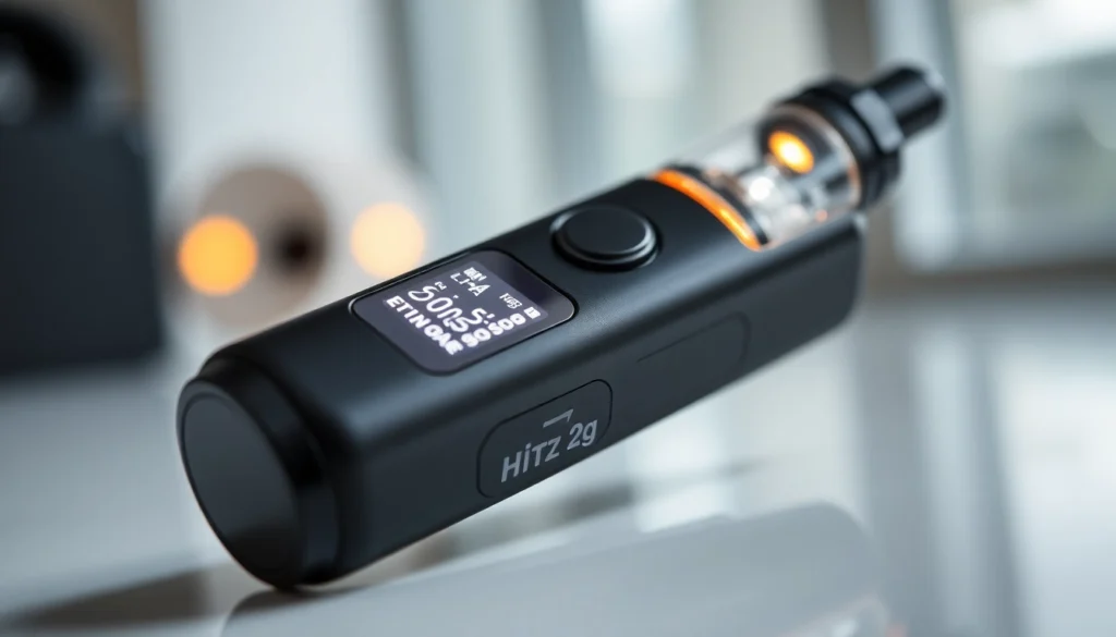 Hitz 2g reviews httpshitzcalifornia.comshop showcase sleek disposable vape with bright screen