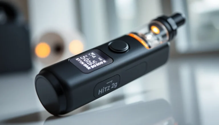 Hitz 2g reviews httpshitzcalifornia.comshop showcase sleek disposable vape with bright screen