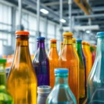 High-quality plastik sise production line showcasing plastic bottles and glass jars for