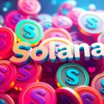 Vibrant illustration of Solana Meme Tokens with meme characters and blockchain neon design