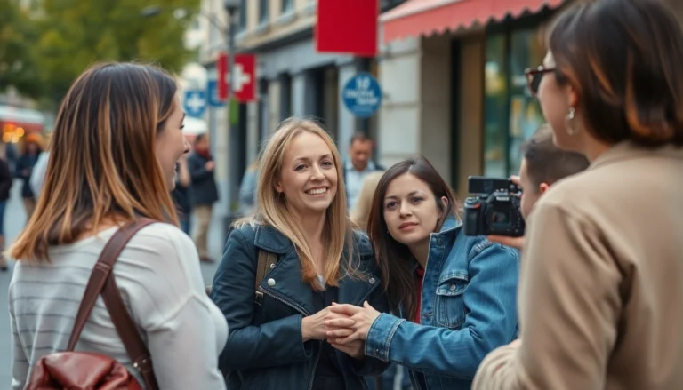 Authentic street scene with women agreeing to rychle prachy Pornann in candid urban