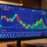 Trading view digital chart with real-time market data and analytics for traders and investors