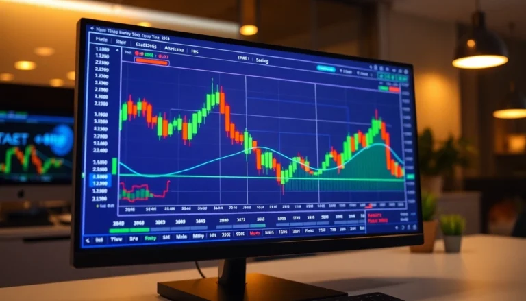 Trading view digital chart with real-time market data and analytics for traders and investors