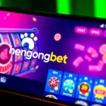 Hengongbet logo displayed on a smartphone screen with casino game reels, illustrating secure