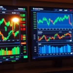 Trading view platform showcasing live market charts and trading tools for investors and traders